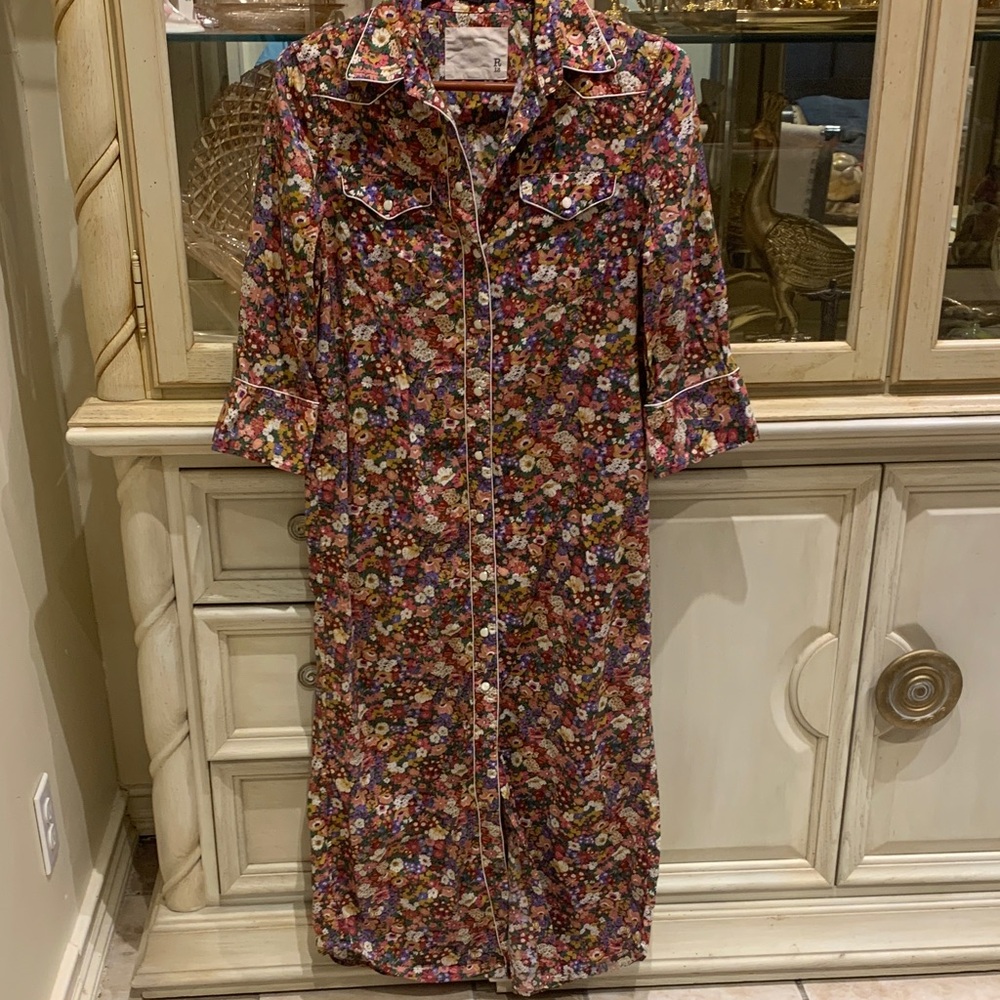 Liberty of London Multicolor Floral Long Sleeve Dress